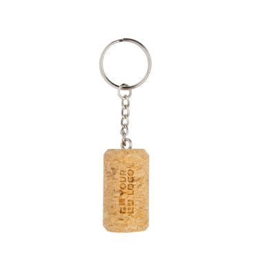 Llavero de corcho natural ideal para poder personalizarse