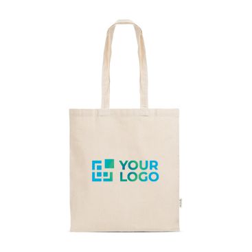Bolsa de compras con asas largas de material ecológico 140 g/m2