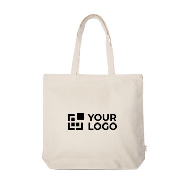 Bolsa de lona de algodón reciclado con bolsillo interior 310 g/m2
