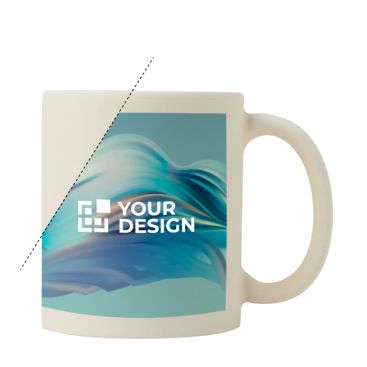 Taza de cerámica mate para sublimación con interior brillante 325ml