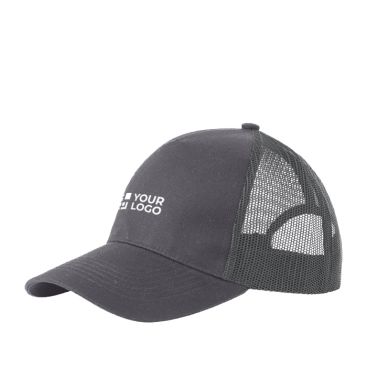 Gorra trucker de 5 paneles con cierre snapback y visera curva 250 g/m2