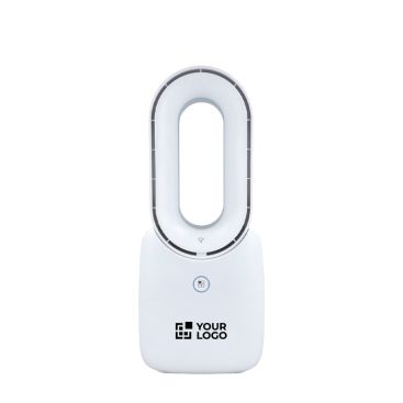 Ventilador portátil sin aspas con luz LED de 6 colores y 4 velocidades