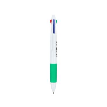 Bolígrafo clásico de 4 colores de tinta con agarre antideslizante