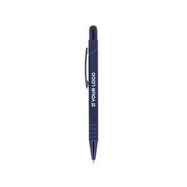 Bolígrafo con puntero óptico y clip metálico tinta azul