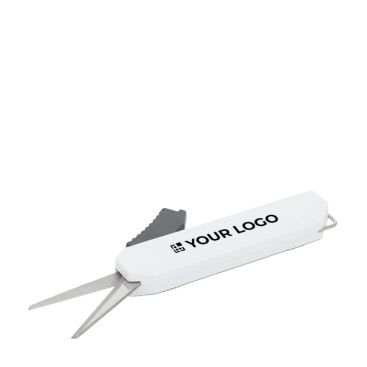 Tijeras plegables de acero y plástico para viaje con estuche protector