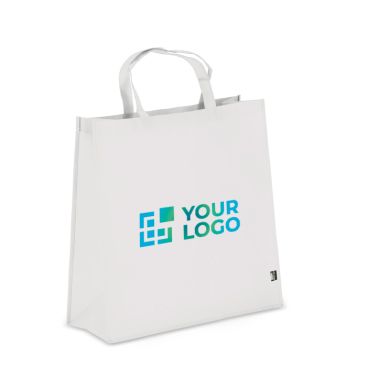 Bolsa de transporte de RPET con fuelle y asas cortas 75g/m²