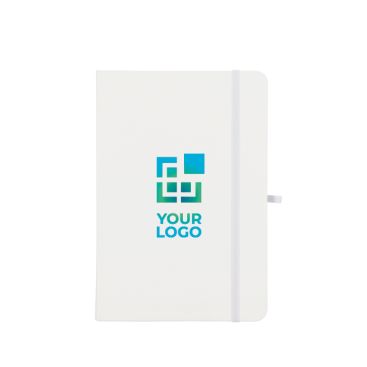 Libreta de PU con notas adhesivas y bolsillo interior hojas a puntos A5