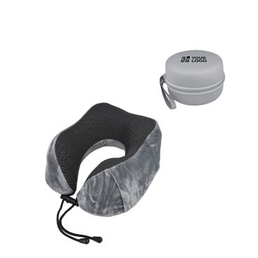 Almohada de viaje de espuma viscoelástica con funda fácil de guardar