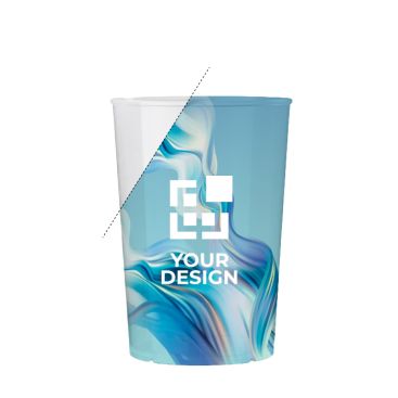 Vaso reutilizable fabricado en Europa de plástico resistente 250ml