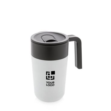 Taza fabricada en plástico reciclado y metal vista principal