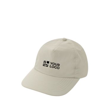 Gorra de 5 paneles de nailon reciclado ligera y transpirable