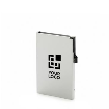 Tarjetero magnético de aluminio para móvil con bloqueo RFID