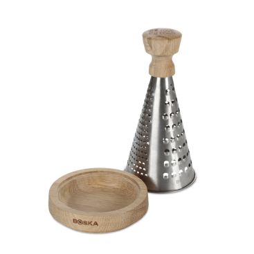 Rallador de mesa de acero inoxidable con bandeja recolectora Boska