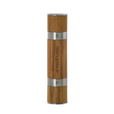 Molinillo doble de sal y pimienta de madera acacia AdHoc Duomill