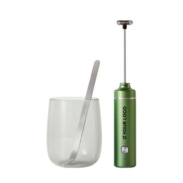 Set de matcha en caja con vaso vidrio y espumador 250ml AdHoc Chado
