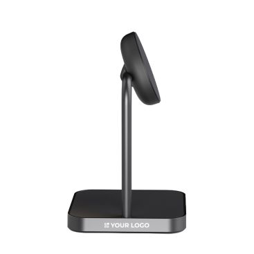 Cargador inalámbrico doble soporte magnético para escritorio Qi Zens