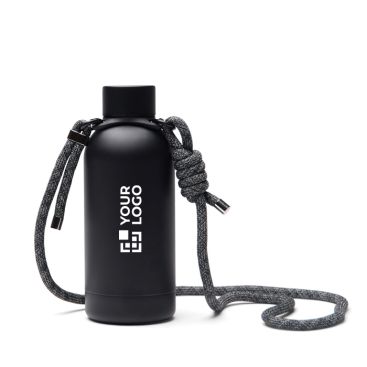 Botella térmica de acero inoxidable reciclado con cuerda 400ml