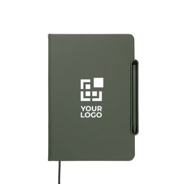 Libreta recargable con soporte para teléfono A5 hojas a rayas