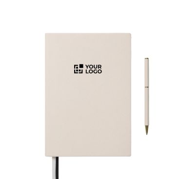 Set de cuaderno y bolígrafo con caja de regalo A5 hojas a rayas