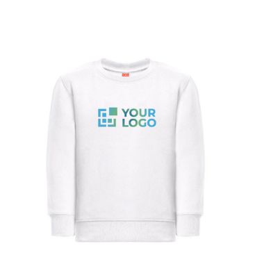 Sudadera en algodón y poliéster 300 g/m2 THC DELTA KIDS WH
