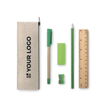Set de estuche publicitario con 6 artículos para escritura Natura Set de estuche publicitario con 6 artículos para escritura Natura