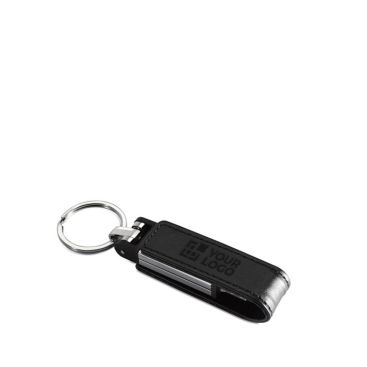 Llaveros USB personalizados de metal con protector de cuero Magring