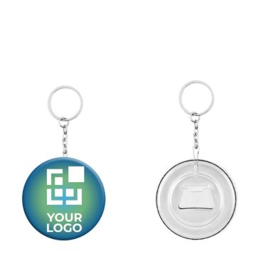 Llavero con chapa abrebotellas para publicidad Ø58mm MultiPin Llavero con chapa abrebotellas para publicidad Ø58mm MultiPin
