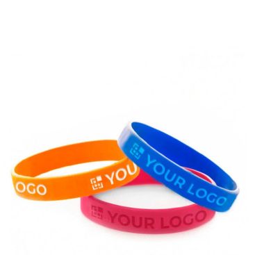 Pulseras personalizadas baratas de silicona con logo en Bajo Relieve Pulseras personalizadas baratas de silicona con logo en Bajo Relieve