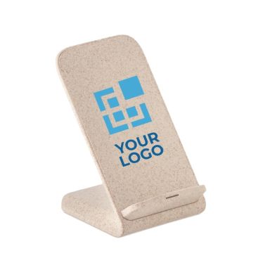 Cargadores inalámbricos paja de trigo color beige