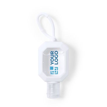 Botes de gel hidroalcohólico con aloe vera color blanco