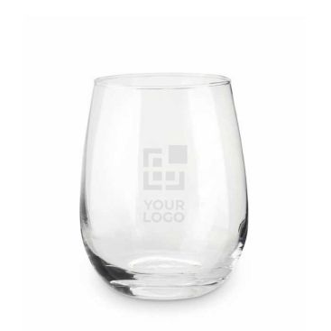Vasos de cristal transparente para publicidad
