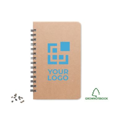 Libreta sostenible personalizada A5 color beige