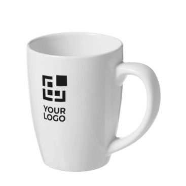 Taza de cerámica blanca con diseño a la moda 350ml Crescent Plus Economy