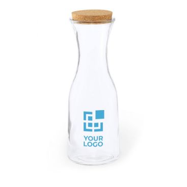 Botella grande de vidrio personalizada color transparente