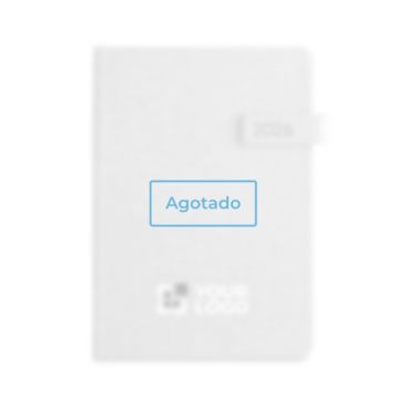 Agendas para empresas color azul vista con logo - agotado