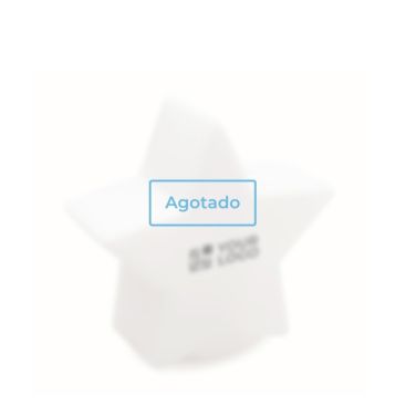 Estrella con luz de plástico color blanco - agotado