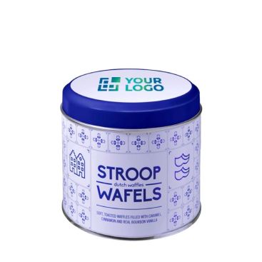 Lata personalizable con 8 galletas holandesas Wafels