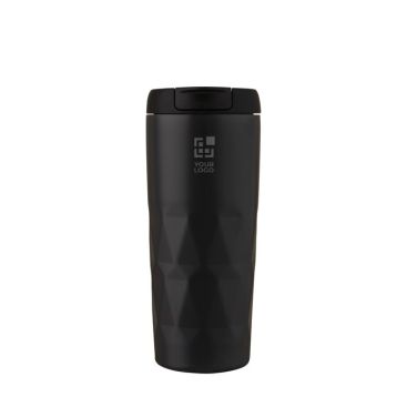 Colorido vaso isotérmico geométrico vista principal