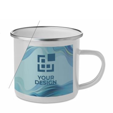 Taza vintage metálica esmaltada sublimada de 350ml Trendy Sublim Taza vintage metálica esmaltada sublimada de 350ml Trendy Sublim