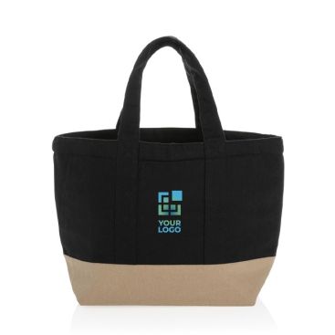 Bolsa nevera pequeña de lona en dos colores vista principal