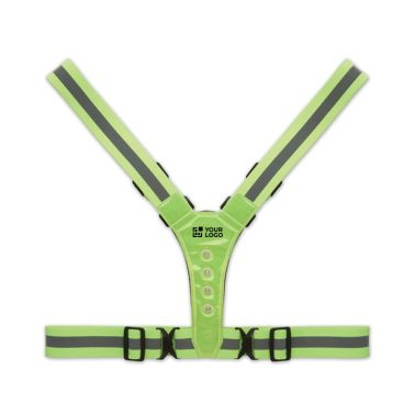 Chaleco reflectante ajustable con LEDs en la parte delantera y trasera Chaleco reflectante ajustable con LEDs en la parte delantera y trasera