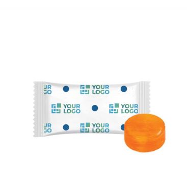 Caramelo duro sin azúcar de un único sabor envuelto en formato sobre Caramelo duro sin azúcar de un único sabor envuelto en formato sobre