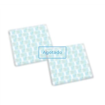 Chocolatinas de chocolate blanco 36% o negro 54% con papel color plata color chocolate blanco - Agotado