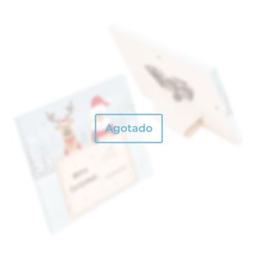 Calendario de Adviento de mesa con soporte trasero A5 color blanco vista principal - Agotado