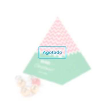Calendario de Adviento forma pirámide con 24 bombones de chocolate color blanco - Agotado