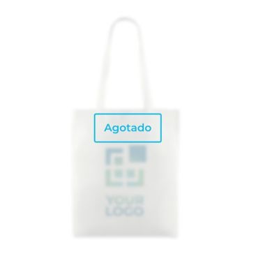 Bolsa natural personalizable de algodón de asas largas 130g/m2 color natural vista principal - agotado