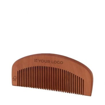 Peine personalizado de madera de haya con certificado FSC Peine personalizado de madera de haya con certificado FSC