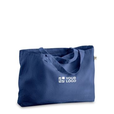 Bolsa que contiene algodón reciclado con asas largas 280 g/m2 vista principal