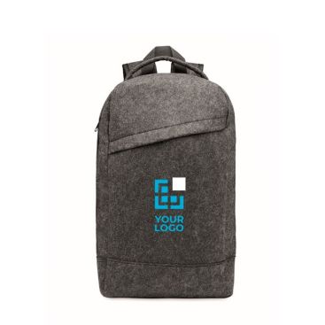 Mochila de fieltro RPET para portátil y sujeción para trolley 13''