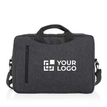 Maletín para PC de algodón reciclado con bolsillo delantero 15,4''